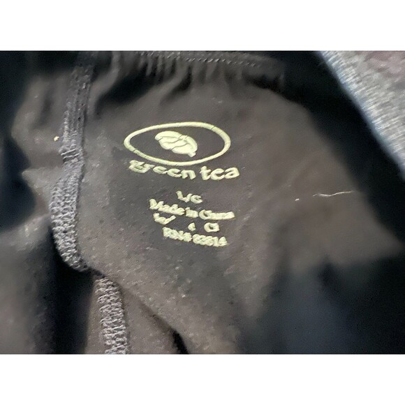 Green Tea Womens A-Line Knit Skort  Size L  Black  Activewear Athleisure Casual - Picture 6 of 8